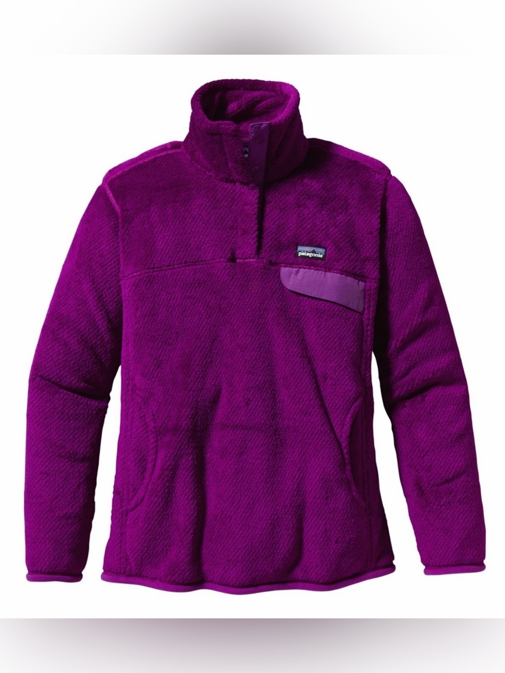 Patagonia Women’s Re-Tool Snap-T Pullover Fleece Jacket in Ikat Purple XL